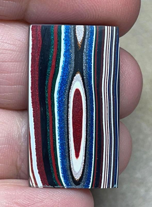Rectangle 33x19mm Kenworth Fordite Cabochon 14