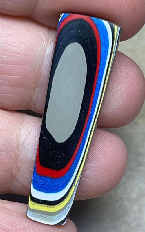 Freeform 42x12mm Kenworth Fordite Cabochon 35