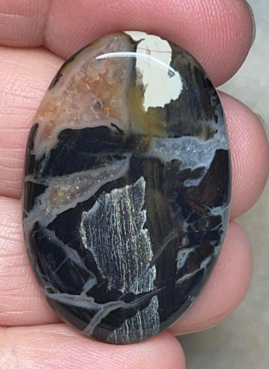 Oval 37x25mm Snake Jasper Cabochon 02