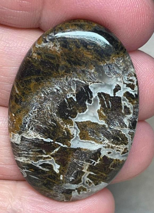 Oval 39x27mm Snake Jasper Cabochon 08
