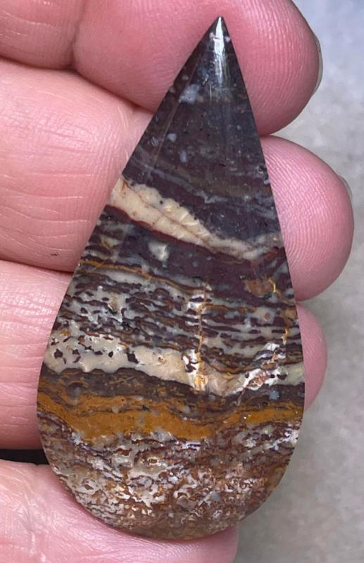 Teardrop 51x26mm Indonesian Jasper Cabochon 01
