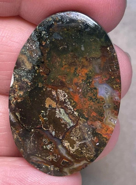 Oval 38x25mm Indonesian Jasper Cabochon 07