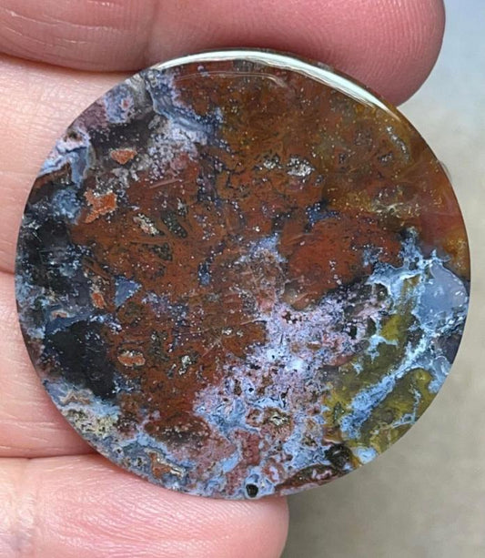 Round 36x36mm Indonesian Jasper Cabochon 10