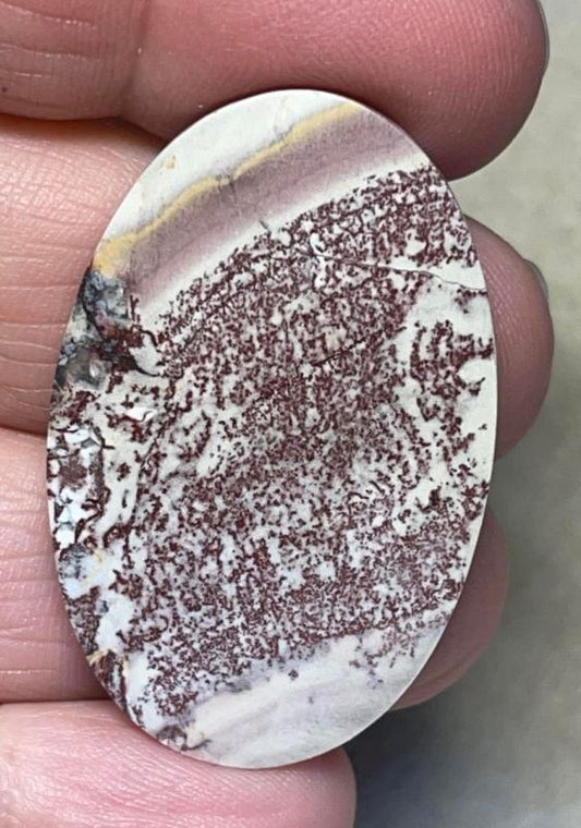 Oval 39x25mm Finger Print Jasper Cabochon 13