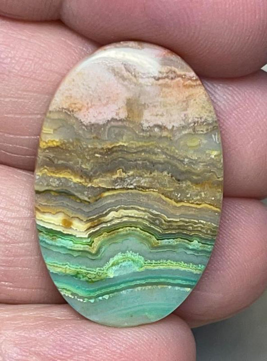 Oval 30x20mm Colour Enhanced Agate Cabochon 31