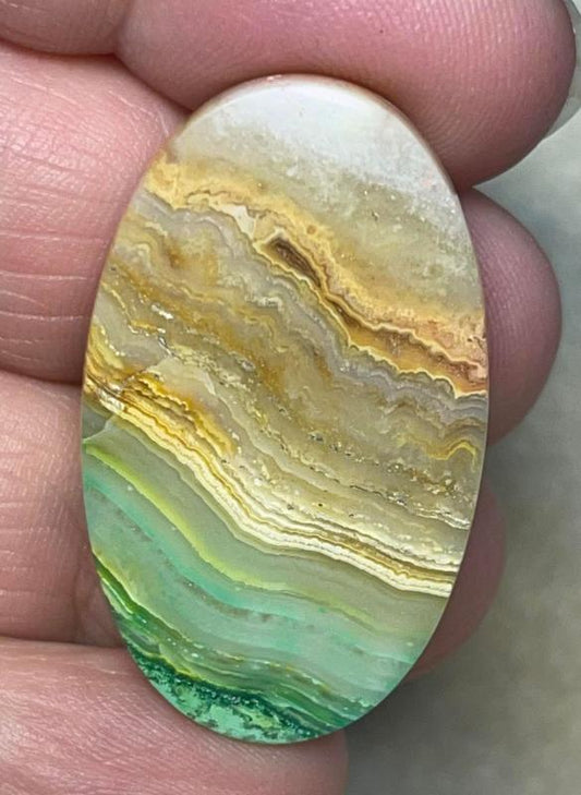 Oval 37x22mm Colour Enhanced Agate Cabochon 32
