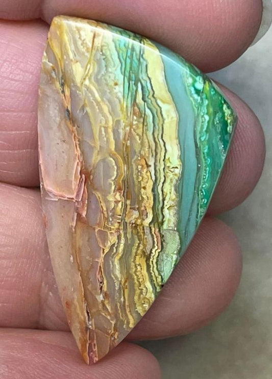 Freeform 40x22mm Colour Enhanced Agate Cabochon 49