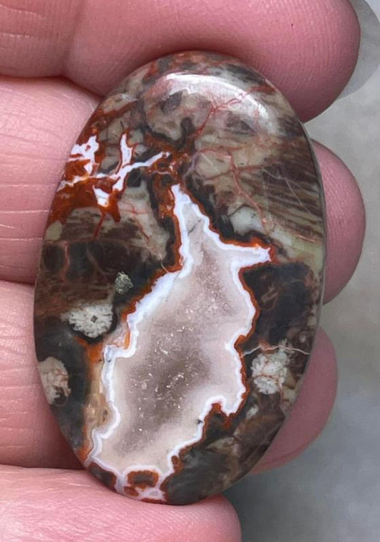 Oval 38x24mm Money Agate Cabochon 29