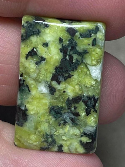 Rectangle 28x17mm Lizardite Cabochon 07