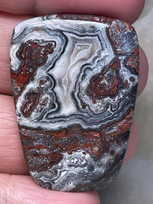 Freeform 40x28mm Natural Crazy Lace Agate Cabochon 40