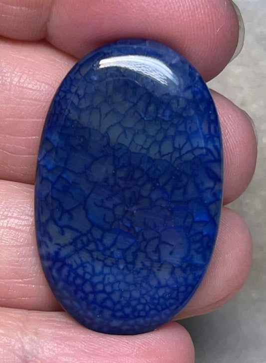Oval 38x24mm Dragon Vein Agate Cabochon 30