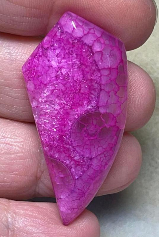 Freeform 47x22mm Dragon Vein Agate Cabochon 32