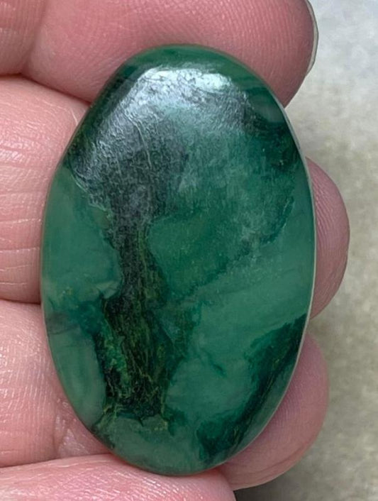 Oval 35x22mm Paradise Jade Cabochon 15