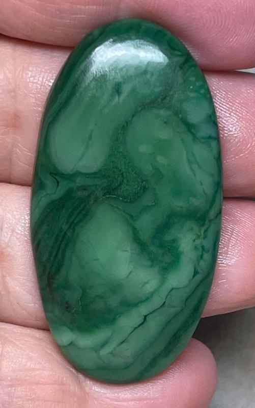 Oval 49x26mm Paradise Jade Cabochon 24