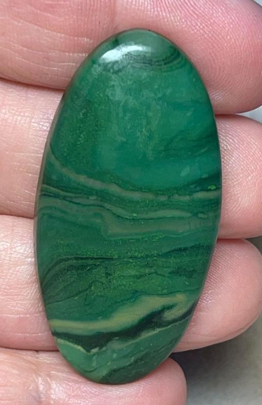 Oval 47x24mm Paradise Jade Cabochon 30