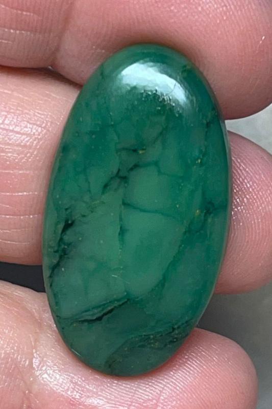 Oval 33x18mm Paradise Jade Cabochon 33