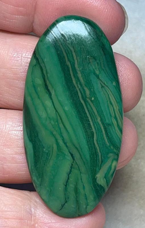 Oval 53x26mm Paradise Jade Cabochon 38