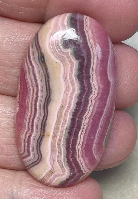 Oval 41x23mm Rhodochrosite Cabochon 45