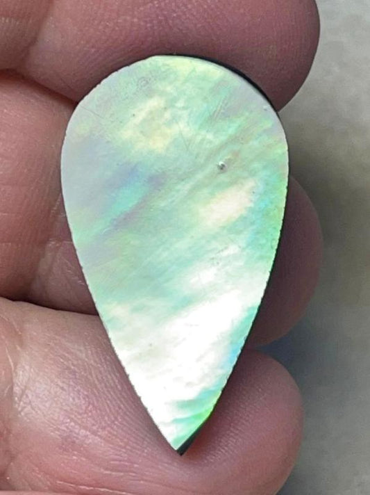 Teardrop 30x17mm Black Mother of Pearl Cabochon 29