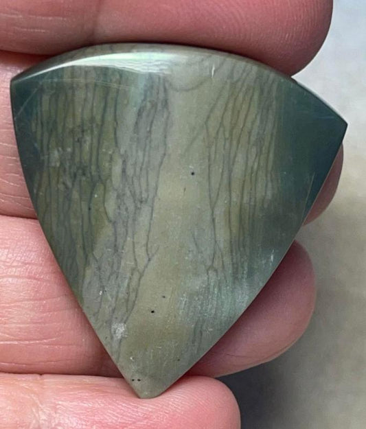 Freeform 37x33mm Indonesian Petrified Wood Cabochon 37