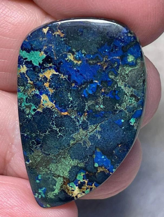 Freeform 35x23mm Azurite Cabochon 31