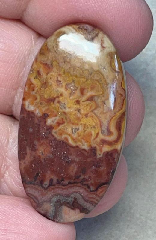 Oval 36x20mm Dryhead Agate Cabochon 07