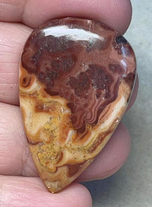 Teardrop 40x26mm Dryhead Agate Cabochon 13