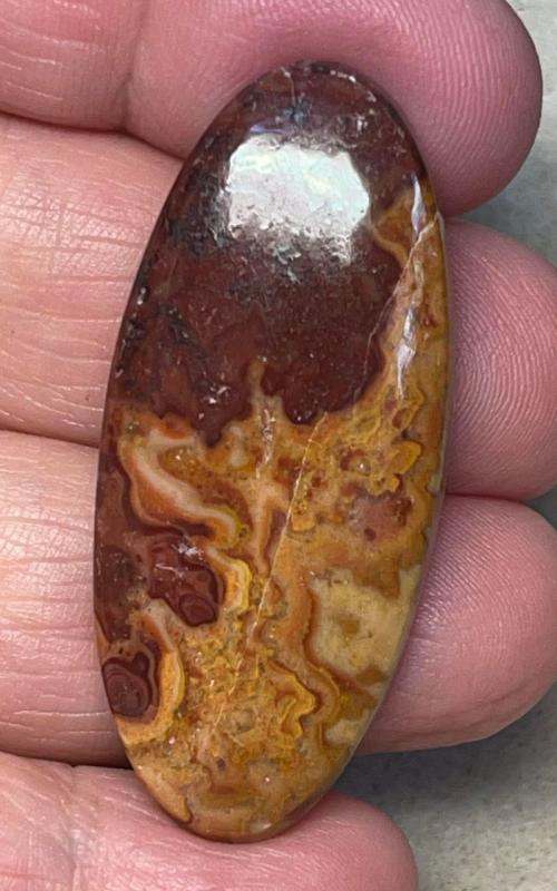 Oval 45x20mm Dryhead Agate Cabochon 16