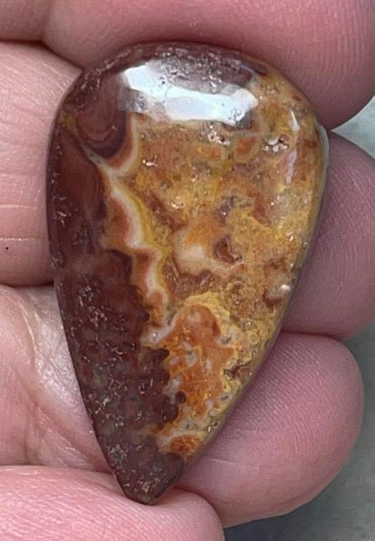 Teardrop 32x19mm Dryhead Agate Cabochon 26