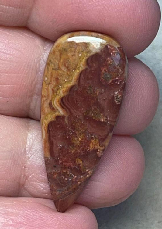 Teardrop 34x15mm Dryhead Agate Cabochon 31