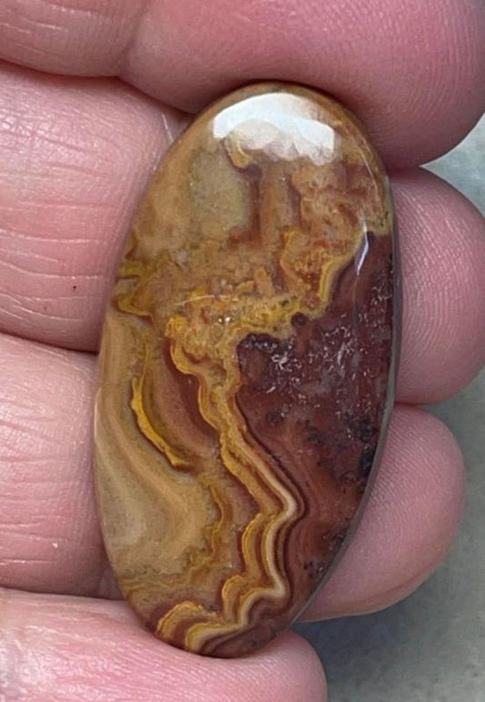 Oval 38x19mm Dryhead Agate Cabochon 32