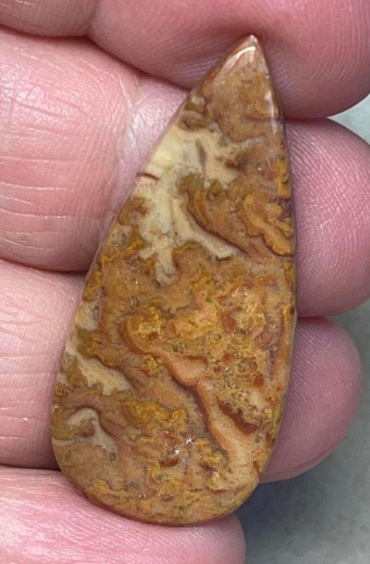 Teardrop 40x18mm Dryhead Agate Cabochon 35
