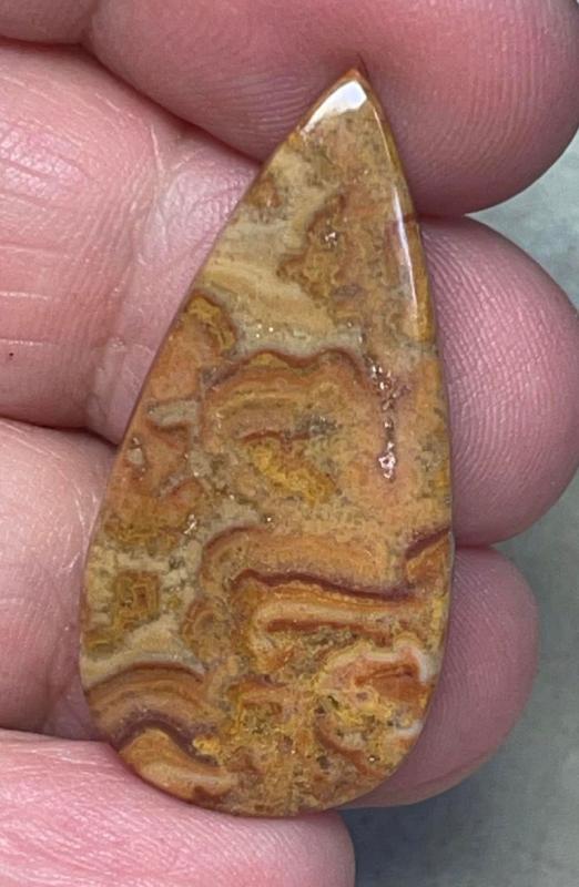 Teardrop 36x18mm Dryhead Agate Cabochon 38