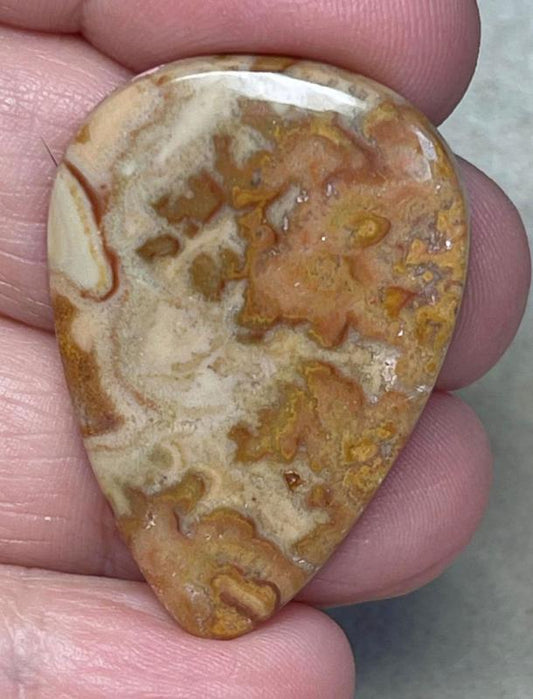 Oval 38x26mm Dryhead Agate Cabochon 39