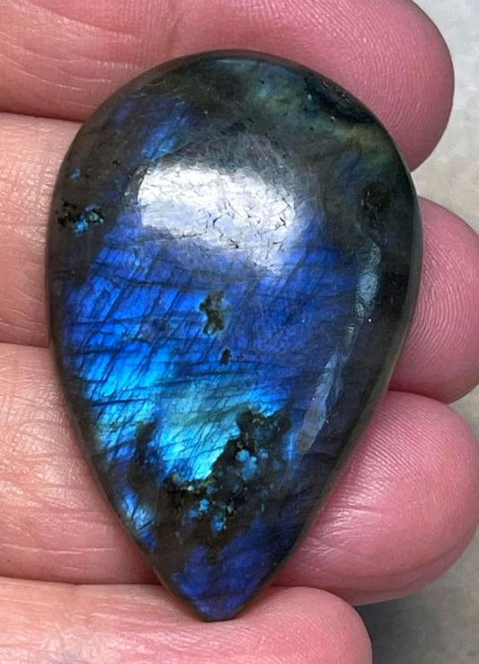 Teardrop 43x28mm Labradorite Cabochon 189