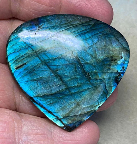 Teardrop 47x50mm Labradorite Cabochon 191