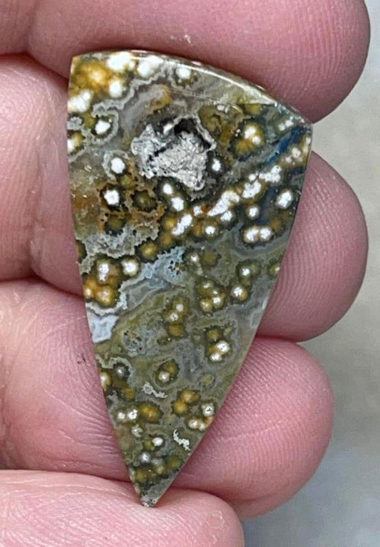 Freeform 33x17mm Ocean Jasper Cabochon 89