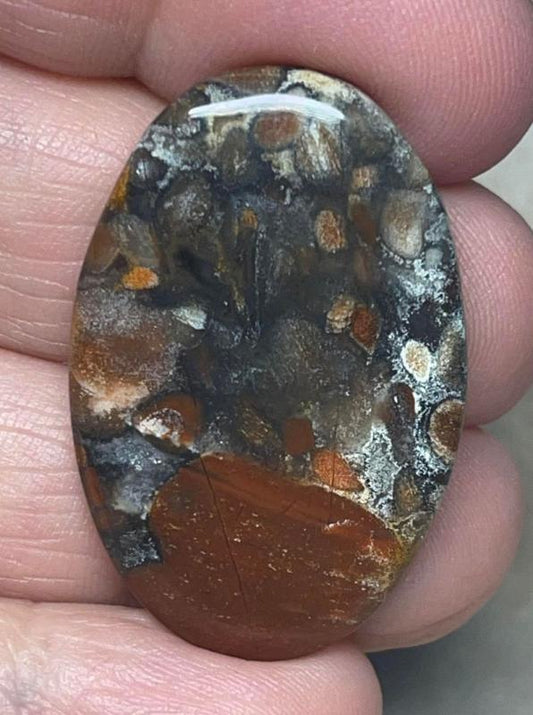 Oval 36x23mm Taboo Jasper Cabochon 06