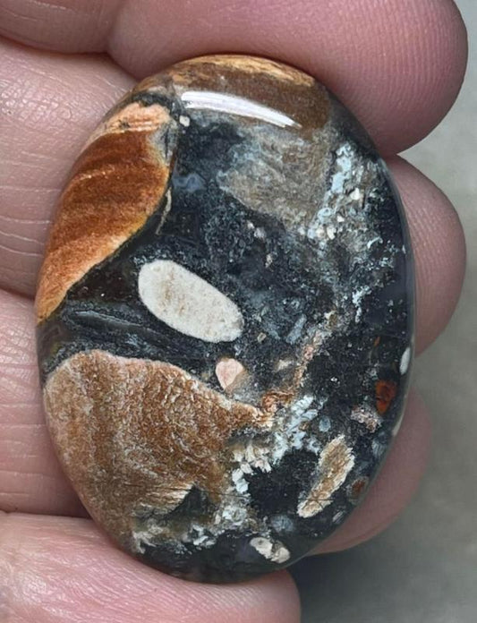 Oval 37x26mm Taboo Jasper Cabochon 11