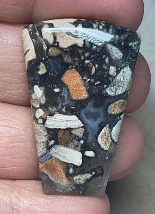 Freeform 38x25mm Taboo Jasper Cabochon 12