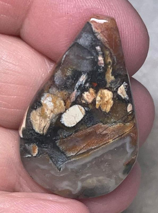 Freeform 35x23mm Taboo Jasper Cabochon 13