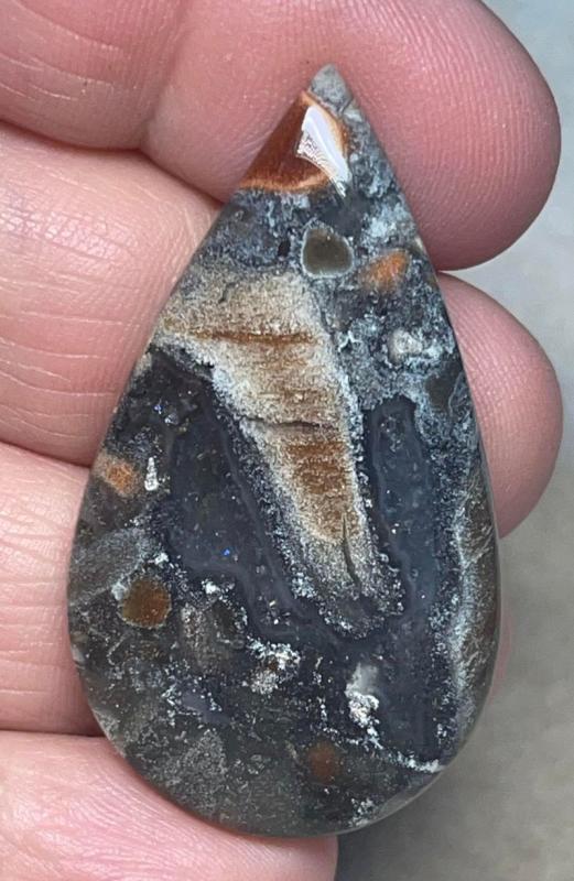 Teardrop 45x25mm Taboo Jasper Cabochon 14