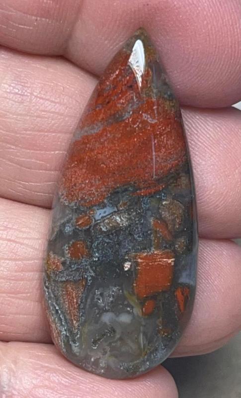 Teardrop 41x18mm Taboo Jasper Cabochon 16
