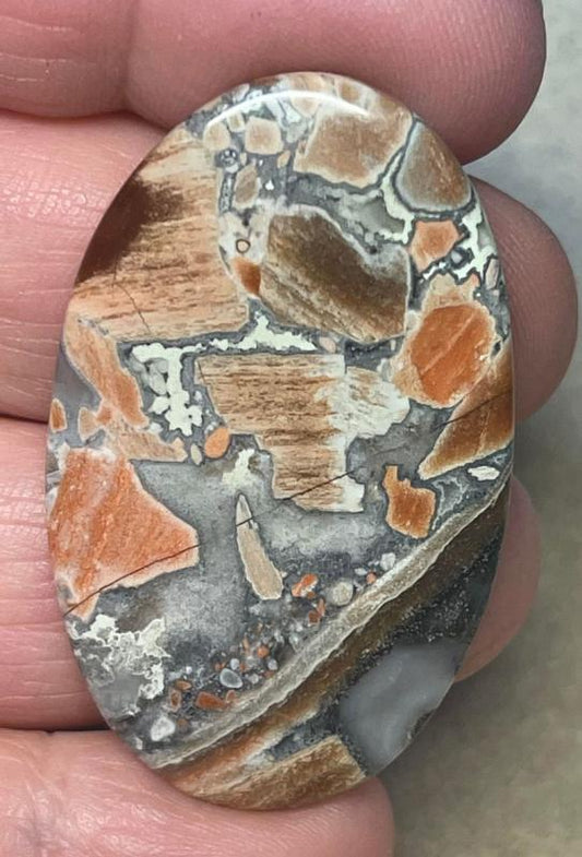 Oval 44x27mm Taboo Jasper Cabochon 17