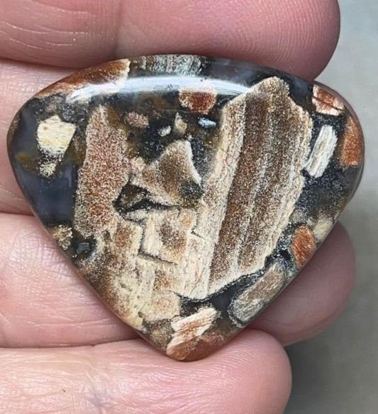 Teardrop 33x38mm Taboo Jasper Cabochon 18