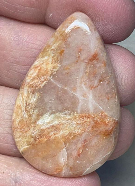 Teardrop 43x28mm Butterfly Wing Jasper Cabochon 03