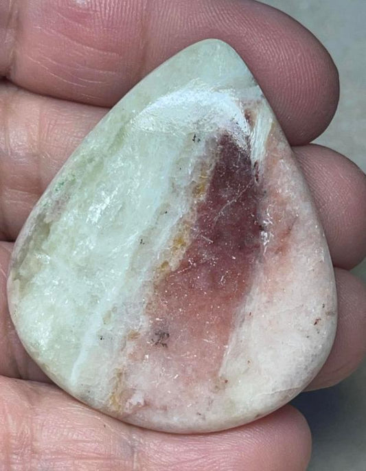 Teardrop 47x40mm Butterfly Wing Jasper Cabochon 09