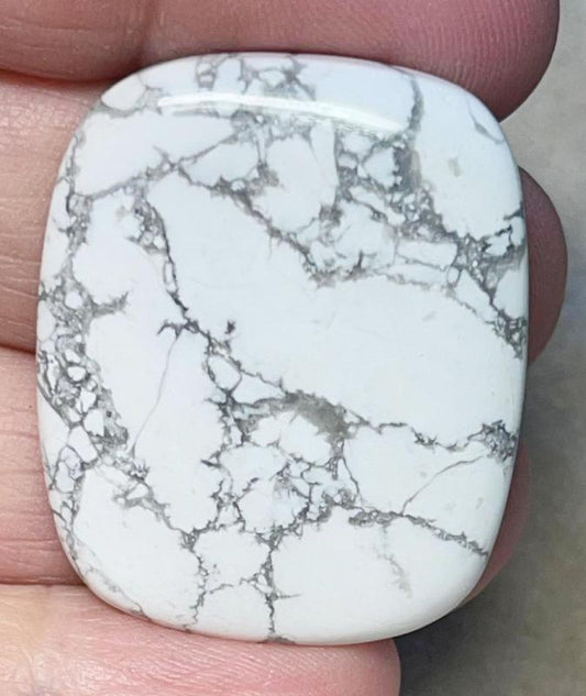 Freeform 35x29mm Howlite Cabochon 20