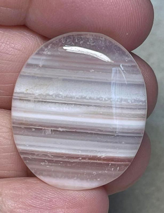 Oval 30x26mm Botswana Agate Cabochon 55