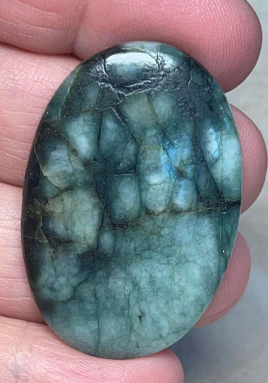 Oval 41x28mm Emerald Cabochon 28